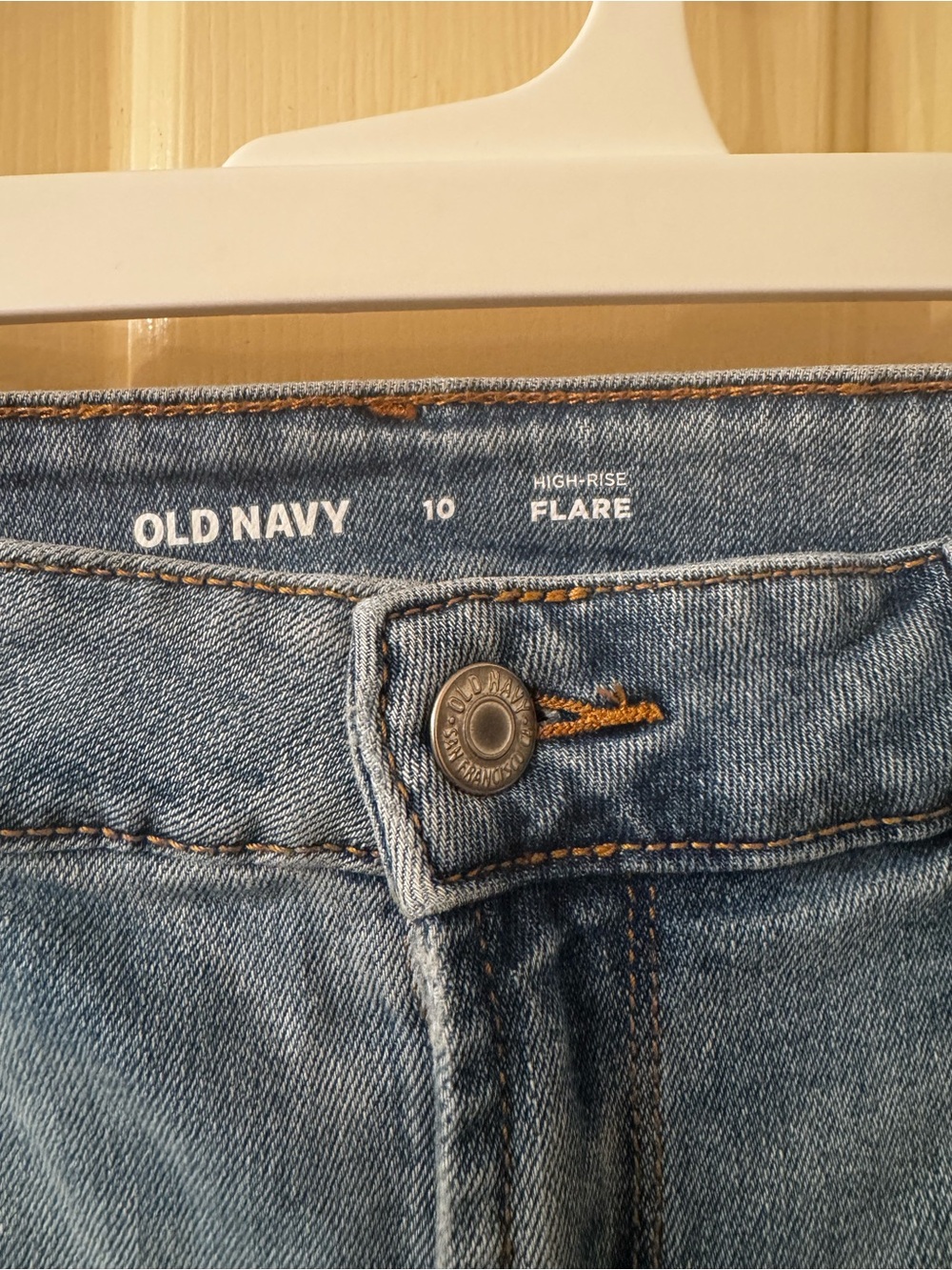 Old Navy Light Blue Flare Jeans - Picture 2 of 3